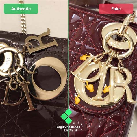 fake dior keychain